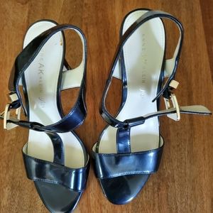 Anne Klein blue heels